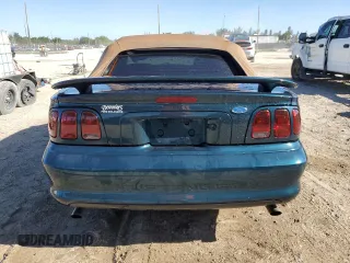 1996 Ford Mustang GT with VIN 1FALP45X1TF161258, listed as a Copart auction lot 49719705 with 219,897 mi miles and Clean Title. Bid and sale history available at carsss.com. Image 6.