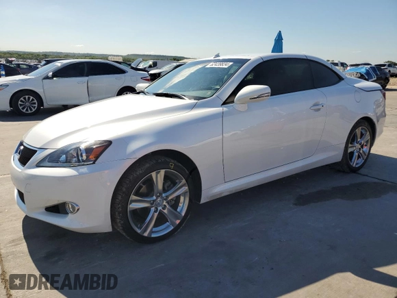2012 Lexus IS 250 C z VIN JTHFF2C23C2525238, wystawiony jako Copart lot #62439834 z przebiegiem 41 360 mil mil oraz Szkoda całkowita • Salvage title. Historia ofert i sprzedaży dostępna na DreamBid. Obrazek 1.