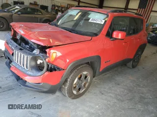 2018 Jeep Renegade Latitude z VIN ZACCJABH4JPH14115, wystawiony jako Copart lot #88845175 z przebiegiem 49 339 mil mil oraz Szkoda całkowita • Salvage title. Historia ofert i sprzedaży dostępna na DreamBid. Obrazek 1.
