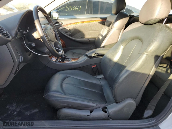 2003 Mercedes-Benz CLK-Class 3.2L with VIN WDBTJ65J43F020380, listed as a Copart auction lot 85879614 with 179,824 mi miles and Salvage Title. Bid and sale history available at carsss.com. Image 7.
