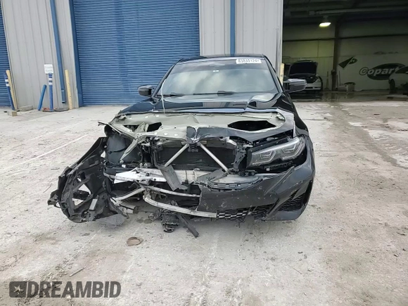 2022 BMW 3 Series M340i xDrive with VIN 3MW5U9J08N8C24995, listed as a Copart auction lot 83840124 with 0 mi miles and Salvage Title. Bid and sale history available at carsss.com. Image 13.