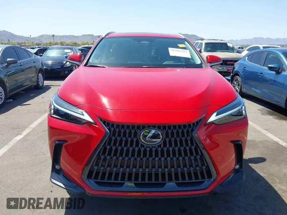 2023 Lexus NX with VIN 2T2GGCEZ2PC020362, listed as a IAAI auction lot 41968514 with 16,549 mi miles. Bid and sale history available at carsss.com. Image 12.