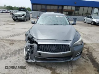 2015 Infiniti Q50 with VIN JN1BV7AP7FM355170, listed as a Copart auction lot 57448855 with 207,871 mi miles and Salvage title. Bid and sale history available at DreamBid. Image 5.