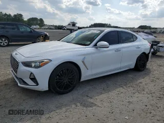 2019 Genesis G70 Advanced z VIN KMTG34LAXKU044313, wystawiony jako Copart lot #55917745 z przebiegiem 145 134 mil mil oraz Szkoda całkowita • Salvage title. Historia ofert i sprzedaży dostępna na DreamBid. Obrazek 1.