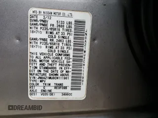 2012 Nissan Murano S with VIN JN8AZ1MU8CW111981, listed as a Copart auction lot 74706864 with 220,227 mi miles and Salvage Title. Bid and sale history available at carsss.com. Image 14.