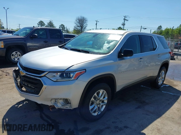 2021 Chevrolet Traverse LS with VIN 1GNERFKW1MJ255148, listed as a IAAI auction lot 41894997 with 74,333 mi miles. Bid and sale history available at carsss.com. Image 19.