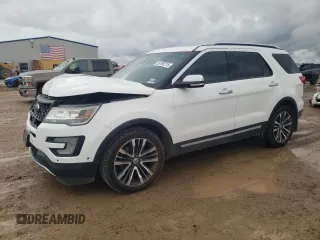 2016 Ford Explorer Platinum with VIN 1FM5K8HTXGGC58049, listed as a Copart auction lot 55790215 with 112,673 mi miles and Salvage Title. Bid and sale history available at DreamBid. Image 1.