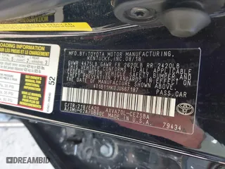 2018 Toyota Camry LE with VIN 4T1B11HK0JU667187, listed as a IAAI auction lot 41816582 with 119,692 mi miles. Bid and sale history available at carsss.com. Image 9.