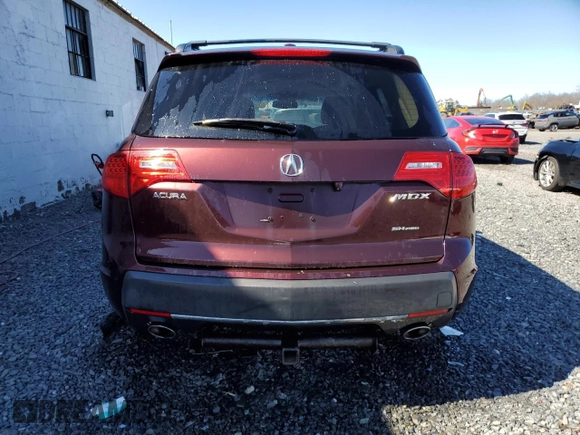 2009 Acura MDX Sport/Entertainment Pkg with VIN 2HNYD288X9H511134, listed as a Copart auction lot 49831475 with 197,777 mi miles and Salvage Title. Bid and sale history available at carsss.com. Image 6.