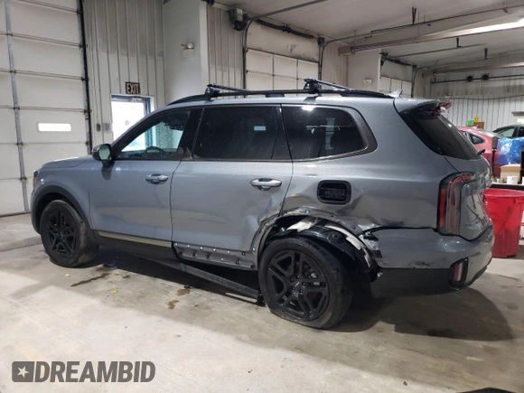 2023 Kia Telluride EX X-Line with VIN 5XYP3DGC8PG372784, listed as a Copart auction lot 51593535 with 12,353 mi miles and Salvage title. Bid and sale history available at DreamBid. Image 2.