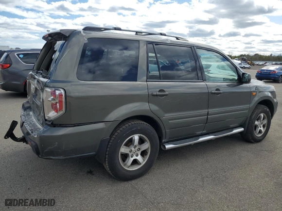 2008 Honda Pilot EX-L with VIN 5FNYF18598B030649, listed as a Copart auction lot 53599125 with 169,525 mi miles and Salvage Title. Bid and sale history available at carsss.com. Image 3.