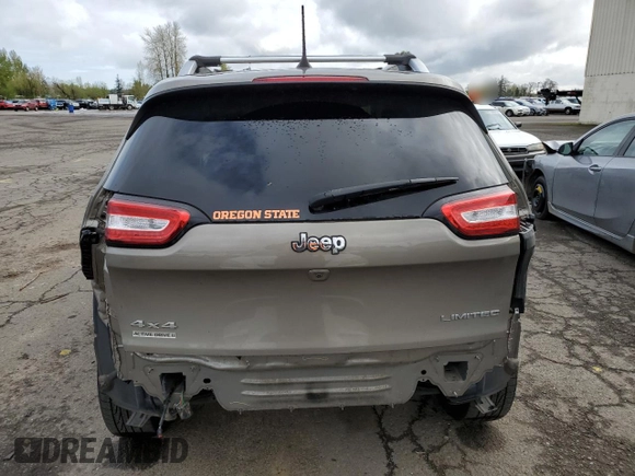 2017 Jeep Cherokee Limited with VIN 1C4PJMDSXHW633757, listed as a Copart auction lot 52146435 with 104,066 mi miles and Salvage Title. Bid and sale history available at DreamBid. Image 6.