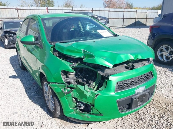 2014 Chevrolet Sonic LT with VIN 1G1JC5SB2E4227125, listed as a IAAI auction lot 40667083 with 108,963 mi miles. Bid and sale history available at carsss.com. Image 6.