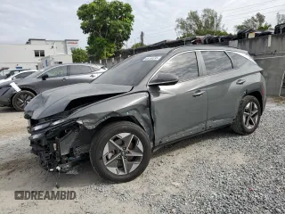 2025 Hyundai Tucson SEL Convenience with VIN 5NMJC3DE2SH448925, listed as a Copart auction lot 45130295 with 5,489 mi miles and Salvage Title. Bid and sale history available at carsss.com. Image 1.
