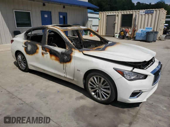 2020 Infiniti Q50 Pure z VIN JN1EV7AP1LM206584, wystawiony jako Copart lot #71473254 z przebiegiem Nie podano mil oraz Szkoda całkowita • Salvage title. Historia ofert i sprzedaży dostępna na DreamBid. Obrazek 4.
