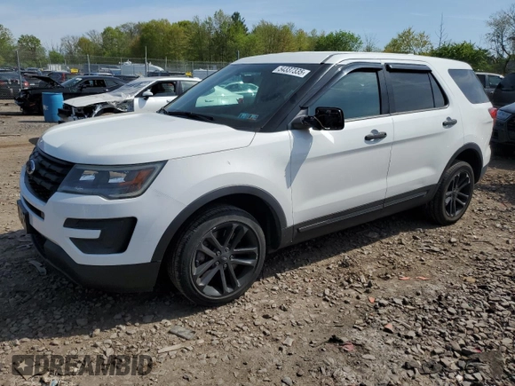 2016 Ford Utility Police Interceptor with VIN 1FM5K8AR5GGC35650, listed as a Copart auction lot 54337335 with 156,248 mi miles and Salvage Title. Bid and sale history available at carsss.com. Image 1.
