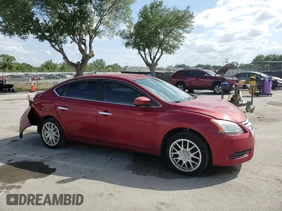 2013 Nissan Sentra SV with VIN 3N1AB7AP7DL665444, listed as a Copart auction lot 52626245 with 139,353 mi miles and Salvage Title. Bid and sale history available at carsss.com. Image 11.