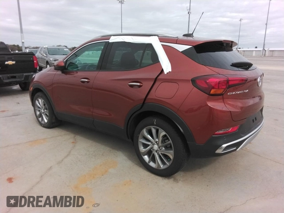 2021 Buick Encore GX Essence with VIN KL4MMFSL3MB076378, listed as a Copart auction lot 58874155 with Not provided miles and Salvage title. Bid and sale history available at DreamBid. Image 2.