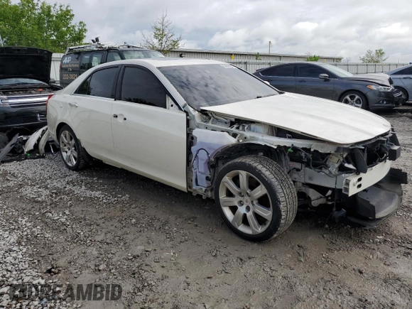 2014 Cadillac CTS Premium AWD with VIN 1G6AZ5S35E0156897, listed as a Copart auction lot 55838595 with 124,999 mi miles and Salvage title. Bid and sale history available at DreamBid. Image 4.