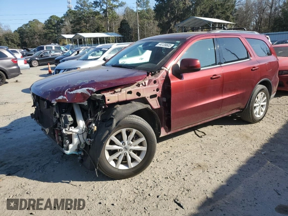 2019 Dodge Durango SXT Plus with VIN 1C4RDHAG3KC836330, listed as a Copart auction lot 44139605 with 49,588 mi miles and Salvage Title. Bid and sale history available at DreamBid. Image 1.
