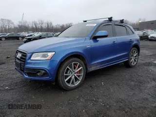 2016 Audi SQ5 Premium Plus with VIN WA1CCAFP5GA022010, listed as a Copart auction lot 83591864 with 93,026 mi miles and Salvage Title. Bid and sale history available at carsss.com. Image 1.