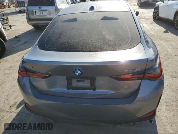 2024 BMW i4 eDrive35 z VIN WBY43AW07RFS38250, wystawiony jako Copart lot #52638435 z przebiegiem 11 567 mil mil oraz Szkody całkowita. Historia ofert i sprzedaży dostępna na DreamBid. Obrazek 6.