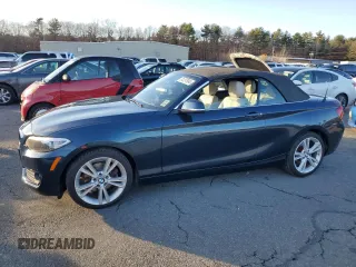2015 BMW 2 Series 228i with VIN WBA1K5C55FV474053, listed as a Copart auction lot 81237664 with 61,930 mi miles and Salvage Title. Bid and sale history available at carsss.com. Image 1.