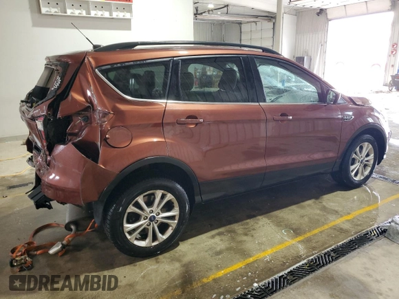 2018 Ford Escape SE with VIN 1FMCU0GD5JUA73381, listed as a Copart auction lot 51056125 with 92,500 mi miles and Salvage Title. Bid and sale history available at carsss.com. Image 3.