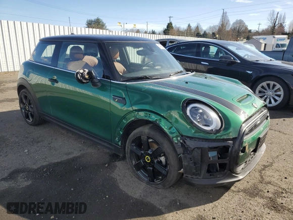 2023 MINI Hardtop Cooper SE with VIN WMW13DJ02P2T05559, listed as a Copart auction lot 47668075 with Not provided miles and Salvage title. Bid and sale history available at DreamBid. Image 4.