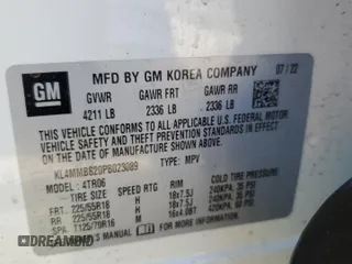 2023 Buick Encore GX Preferred z VIN KL4MMBS20PB023089, wystawiony jako Copart lot #52023105 z przebiegiem 59 065 mil mil oraz Szkoda całkowita • Salvage title. Historia ofert i sprzedaży dostępna na DreamBid. Obrazek 13.