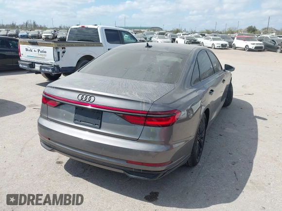 2019 Audi A8 L with VIN WAU8DAF89KN010314, listed as a IAAI auction lot 41767695 with 1 mi miles. Bid and sale history available at carsss.com. Image 4.