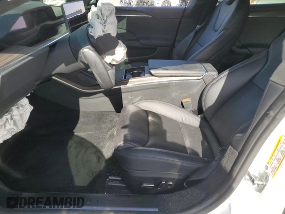 2021 Tesla Model S Long Range with VIN 5YJSA1E59MF441715, listed as a Copart auction lot 56667755 with Not provided miles and Salvage title. Bid and sale history available at DreamBid. Image 7.