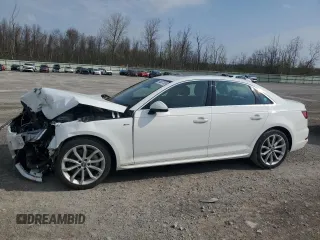 2019 Audi A4 Premium Plus with VIN WAUENAF42KN012127, listed as a Copart auction lot 54687105 with 68,245 mi miles and Salvage Title. Bid and sale history available at carsss.com. Image 1.