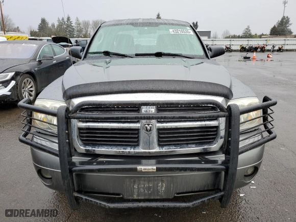 2006 Dodge Dakota SLT with VIN 1D7HW48N56S544652, listed as a Copart auction lot 43210535 with 215,875 mi miles and Salvage Title. Bid and sale history available at carsss.com. Image 5.
