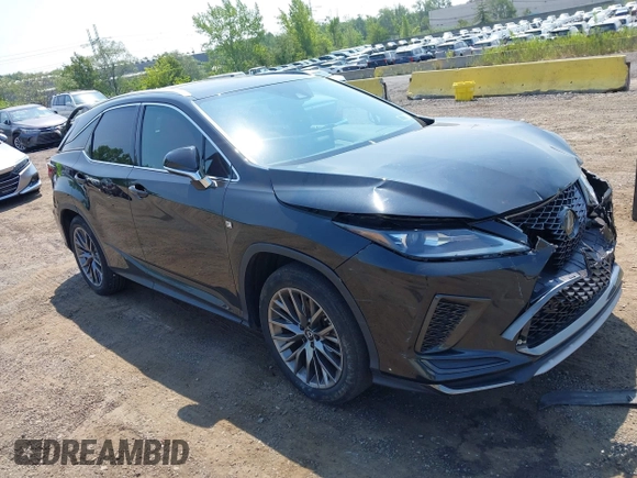 2020 Lexus RX 350 F Sport Performance with VIN 2T2YZMDA1LC224855, listed as a IAAI auction lot 42760475 with 49,779 mi miles and . Bid and sale history available at DreamBid. Image 1.