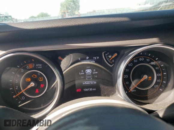 2021 Jeep Wrangler Unlimited Willys with VIN 1C4HJXDN9MW523180, listed as a Copart auction lot 52513505 with 106,130 mi miles and Salvage title. Bid and sale history available at DreamBid. Image 9.