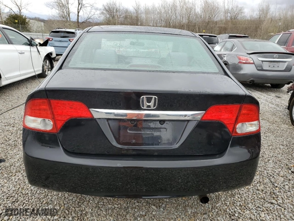 2009 Honda Civic Sdn LX with VIN 2HGFA16539H355061, listed as a Copart auction lot 49546375 with 135,225 mi miles and Salvage Title. Bid and sale history available at carsss.com. Image 6.