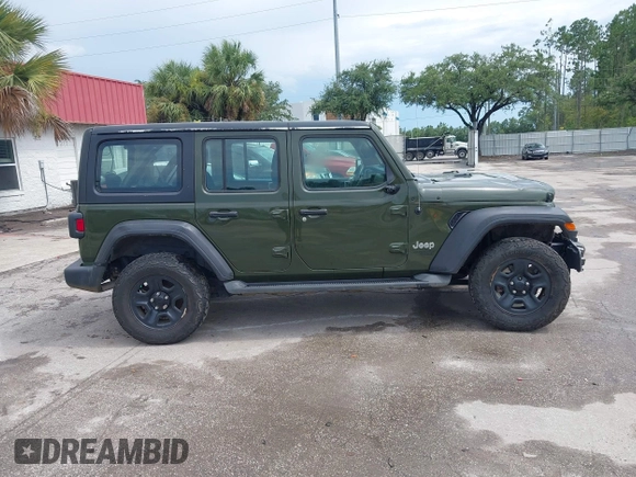 2021 Jeep Wrangler Unlimited Sport S с VIN 1C4HJXDNXMW553207, выставлен на аукционе IAAI как лот 42791218 с пробегом 69 770 миль миль и . История ставок и продаж доступна на DreamBid. Изображение 13.