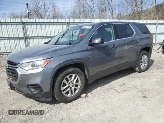 2018 Chevrolet Traverse LS with VIN 1GNEVFKW0JJ202173, listed as a Copart auction lot 47083575 with 0 mi miles and Salvage Title. Bid and sale history available at carsss.com. Image 1.