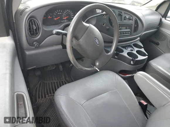 2008 Ford Econoline Cargo Commercial с VIN 1FTSE34L38DA26760, выставлен на аукционе Copart как лот 61698075 с пробегом 155 493 миль миль и Чистый • Clean title. История ставок и продаж доступна на DreamBid. Изображение 8.