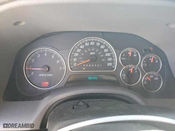 2008 GMC Envoy SLE2 with VIN 1GKDS13S982175253, listed as a Copart auction lot 48183125 with 182,545 mi miles and Salvage Title. Bid and sale history available at carsss.com. Image 9.