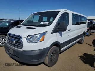 2019 Ford Transit Passenger XL with VIN 1FBZX2ZM1KKB11608, listed as a Copart auction lot 47479654 with 104,498 mi miles and Salvage Title. Bid and sale history available at carsss.com. Image 1.