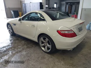 2012 Mercedes-Benz SLK-Class SLK 350 with VIN WDDPK5HA7CF033281, listed as a IAAI auction lot 41446225 with 99,518 mi miles. Bid and sale history available at carsss.com. Image 3.