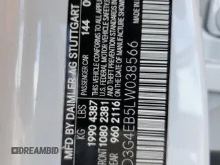 2020 Mercedes-Benz A 220 with VIN WDD3G4EB5LW038566, listed as a Copart auction lot 49355505 with 51,008 mi miles and Salvage Title. Bid and sale history available at DreamBid. Image 15.
