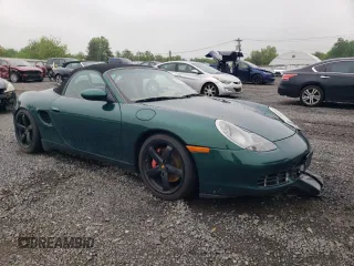 2002 Porsche Boxster S with VIN WP0CB29892U663753, listed as a Copart auction lot 55394025 with 62,241 mi miles and Salvage title. Bid and sale history available at DreamBid. Image 4.