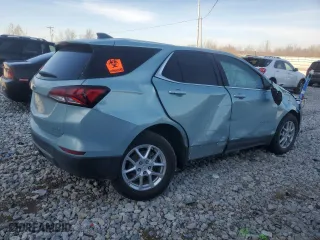 2022 Chevrolet Equinox LT with VIN 2GNAXUEV1N6112386, listed as a Copart auction lot 48465965 with 0 mi miles and Salvage Title. Bid and sale history available at carsss.com. Image 3.