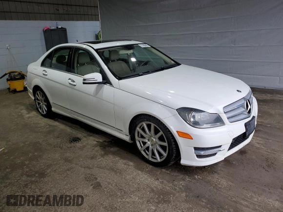 2013 Mercedes-Benz C 300 Sport with VIN WDDGF8AB2DR295864, listed as a Copart auction lot 51406485 with 133,815 mi miles and Salvage Title. Bid and sale history available at DreamBid. Image 4.