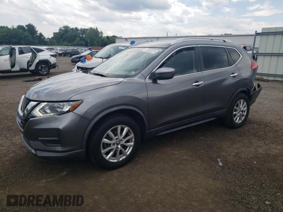 2017 Nissan Rogue SV with VIN KNMAT2MV4HP616669, listed as a Copart auction lot 62402375 with 60,196 mi miles and Salvage title. Bid and sale history available at DreamBid. Image 1.