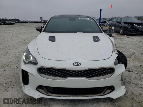 2020 Kia Stinger GT-Line with VIN KNAE15LA7L6084725, listed as a Copart auction lot 86960634 with 92,929 mi miles and Salvage Title. Bid and sale history available at carsss.com. Image 5.