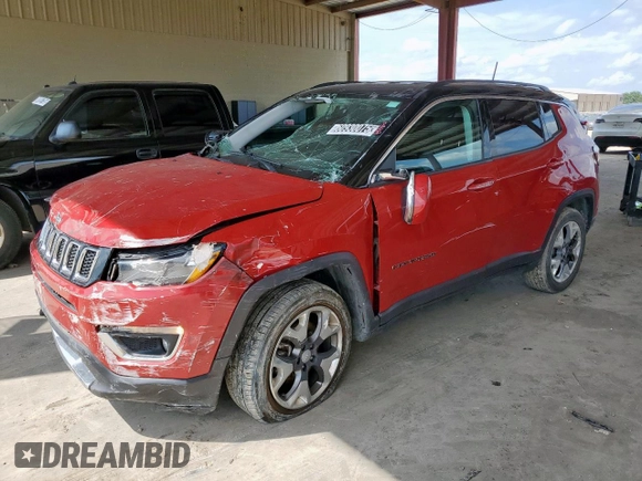 2020 Jeep Compass Limited с VIN 3C4NJDCB0LT123988, выставлен на аукционе Copart как лот 60930075 с пробегом 71 153 миль миль и Списание • Salvage title. История ставок и продаж доступна на DreamBid. Изображение 1.